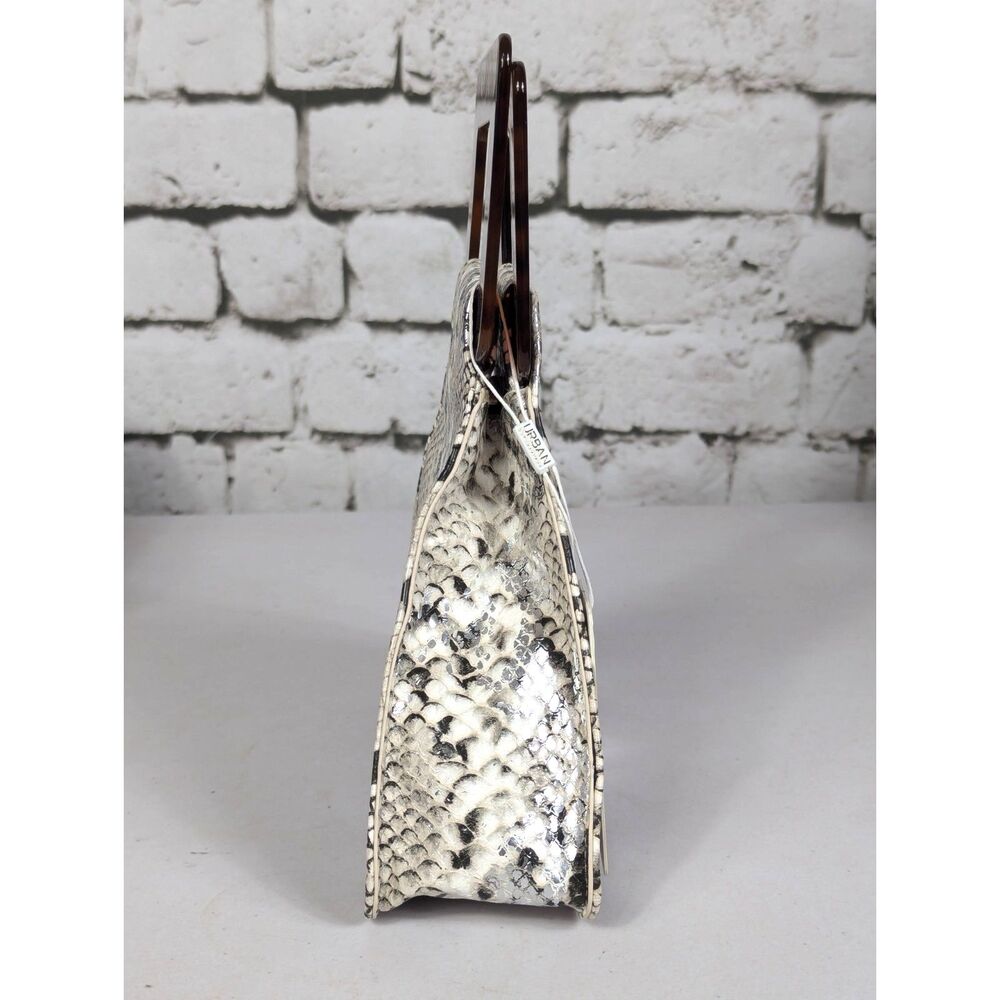 URBAN EXPRESSIONS Novelty Chic Faux-Reptile Triangle Bag Vegan NEW - Picture 4 of 6
